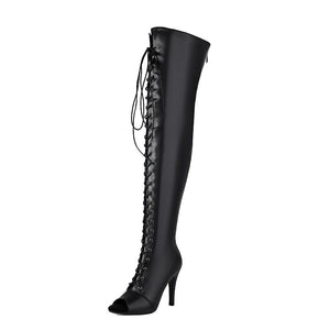 Bold Over-the-Knee Strap Boots - True Garment