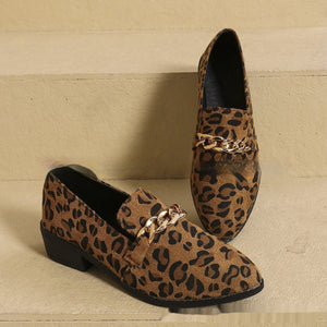 Chic Bow Leopard Print Pumps - True Garment