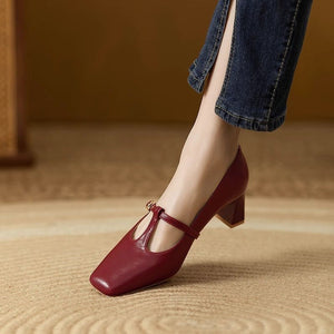 Chic Square Toe Mary Janes - True Garment