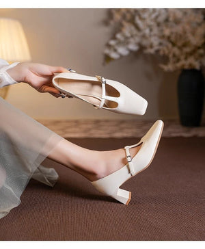 Chic Square Toe Mary Janes - True Garment