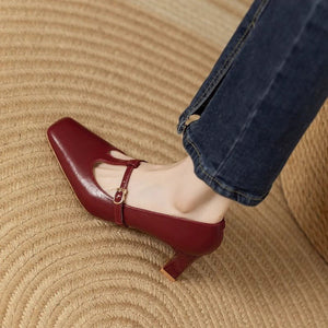 Chic Square Toe Mary Janes - True Garment