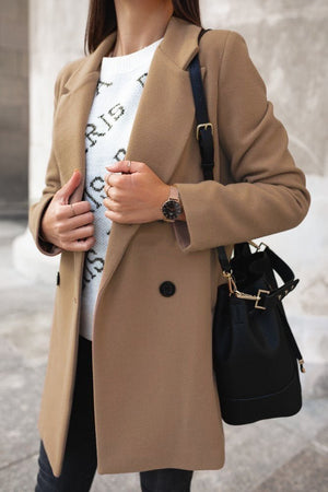 Classic Woolen Coat for Women - True Garment