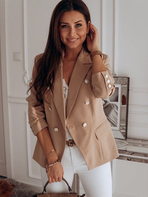 Elegant Double-Breasted Blazer - True Garment