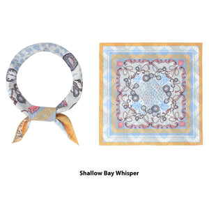 Elegant Printed Silk Square Scarf - True Garment