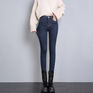Fleece-Lined Skinny Pants - True Garment