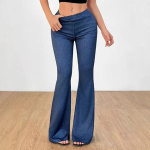 High Waist Bell-Bottom Pants - True Garment