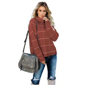 Plaid Street Knit Sweater - True Garment