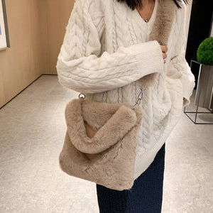 Plush Love Shoulder Tote - True Garment