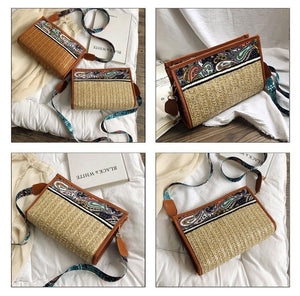 Retro Straw Shoulder Bag - True Garment
