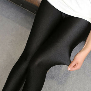 Sleek Black Gloss Leggings - True Garment