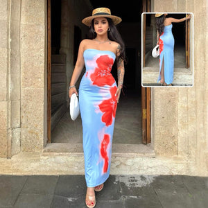 Slim Slit Tube Dress - True Garment