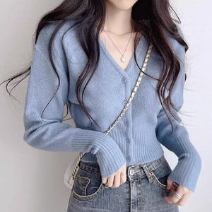 Stylish Short Knitted Cardigan - True Garment