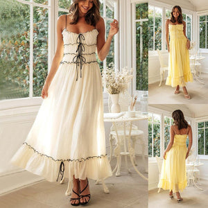Summer Bow Pleat Dress - True Garment