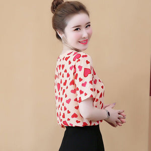 Sweet Chiffon Printed T-Shirt - True Garment