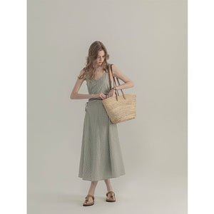 Sweet Plaid Halter Dress - True Garment