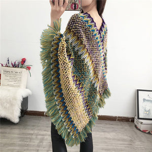 Tassel Scarf Knit Coat - True Garment