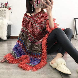 Tassel Scarf Knit Coat - True Garment