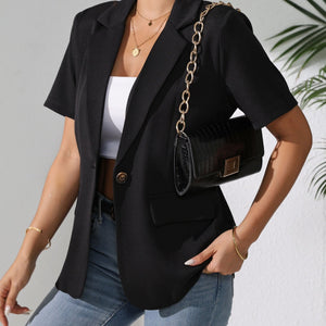 Woman Fashion Solid Color Casual Jacket - True Garment