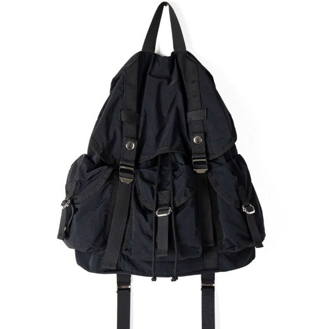 large capacity canvas backpack purse