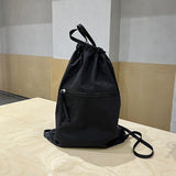 Lightweight Nylon Drawstring Backpack Purse