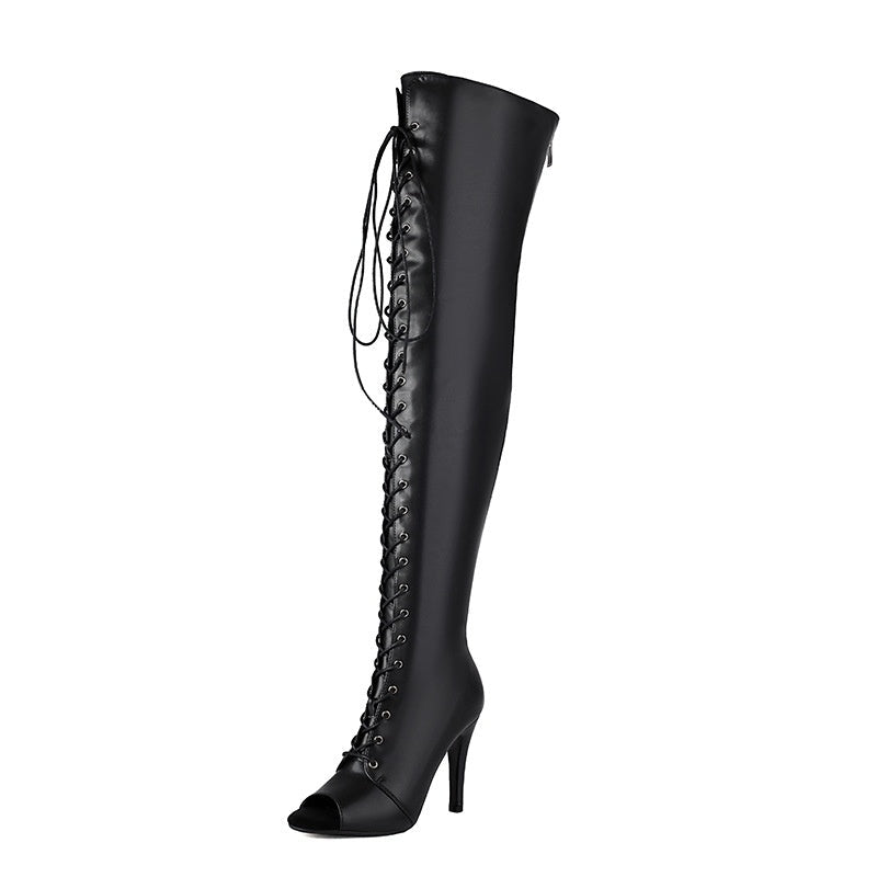 Bold Over-the-Knee Strap Boots - True Garment
