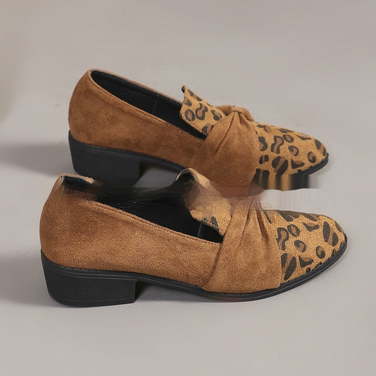 Chic Bow Leopard Print Pumps - True Garment