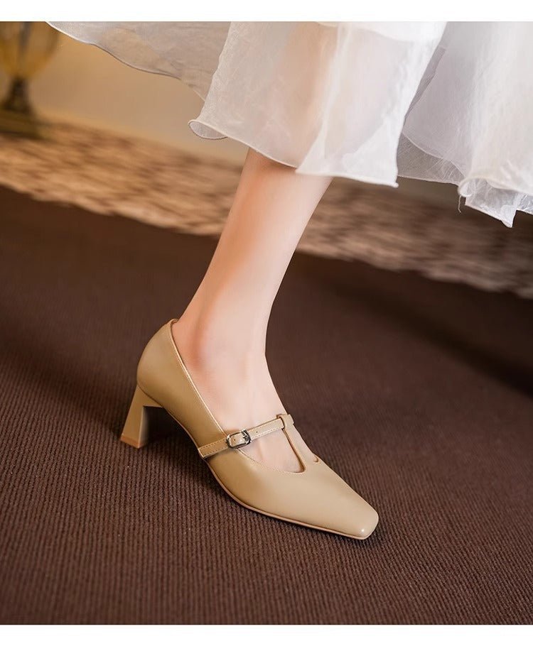 Chic Square Toe Mary Janes - True Garment