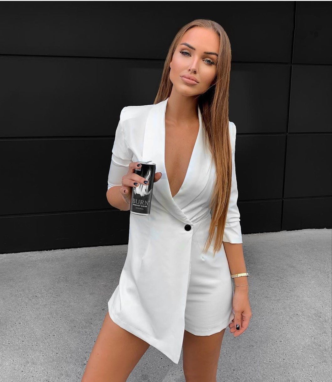 Chic Women's Blazer Jumpsuit - True Garment