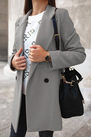 Classic Woolen Coat for Women - True Garment