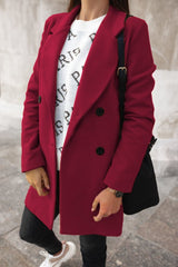 Classic Woolen Coat for Women - True Garment