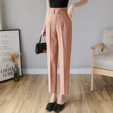 Cropped High-Waist Suit Trousers - True Garment