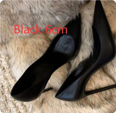 Elegant Black Stiletto Work Pumps - True Garment