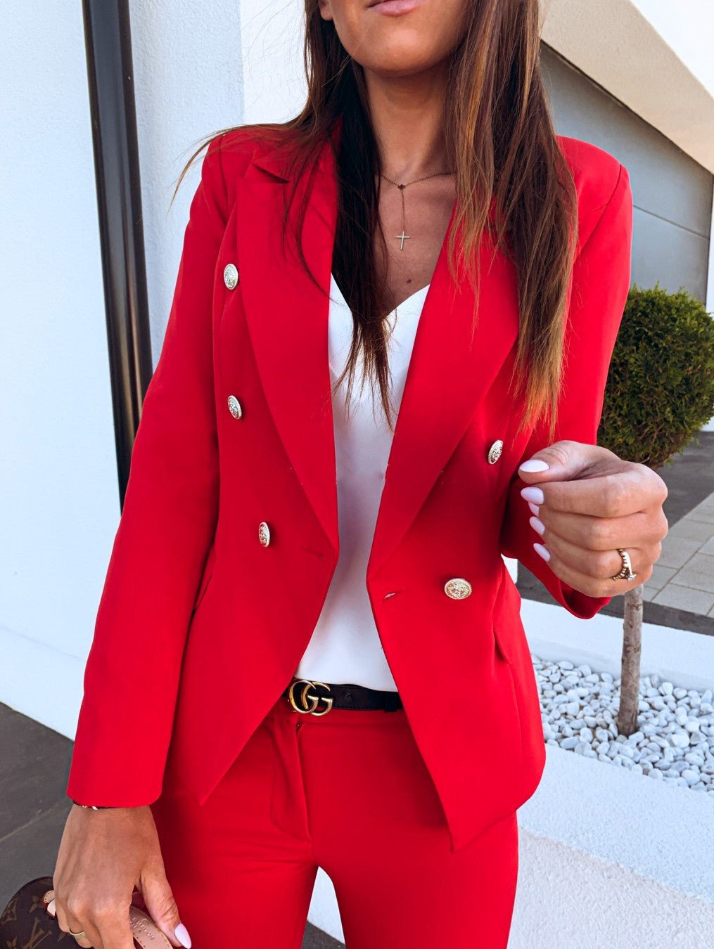 Elegant Double-Breasted Blazer - True Garment