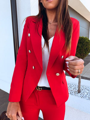 Elegant Double-Breasted Blazer - True Garment