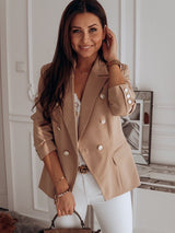 Elegant Double-Breasted Blazer - True Garment