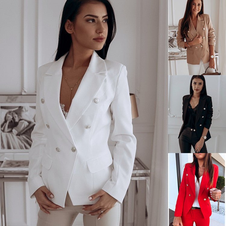 Elegant Double-Breasted Blazer - True Garment