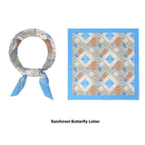Elegant Printed Silk Square Scarf - True Garment