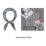 Elegant Printed Silk Square Scarf - True Garment
