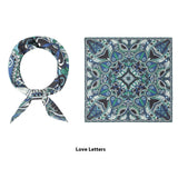 Elegant Printed Silk Square Scarf - True Garment
