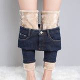 Fleece-Lined Skinny Pants - True Garment