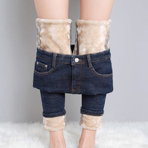 Fleece-Lined Skinny Pants - True Garment
