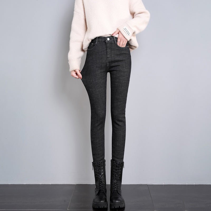 Fleece-Lined Skinny Pants - True Garment