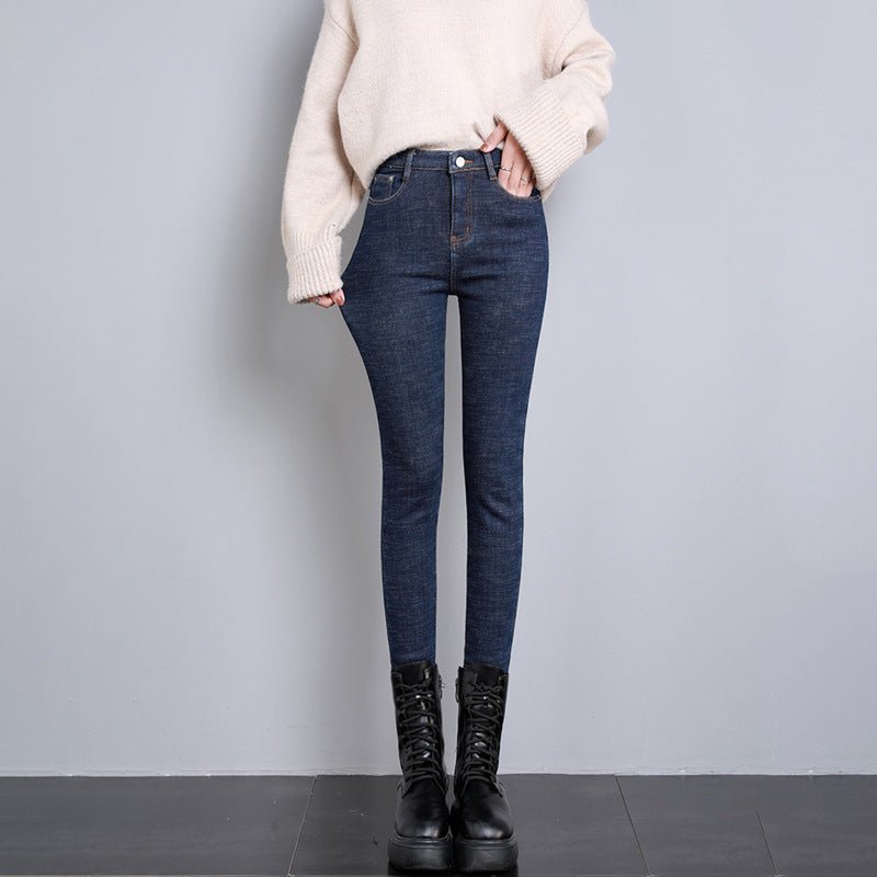 Fleece-Lined Skinny Pants - True Garment