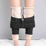 Fleece-Lined Skinny Pants - True Garment