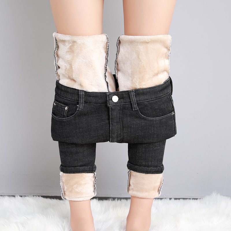 Fleece-Lined Skinny Pants - True Garment