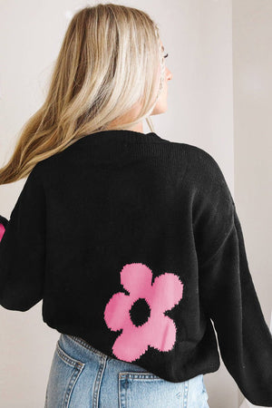Floral Print European-Style Sweater - True Garment