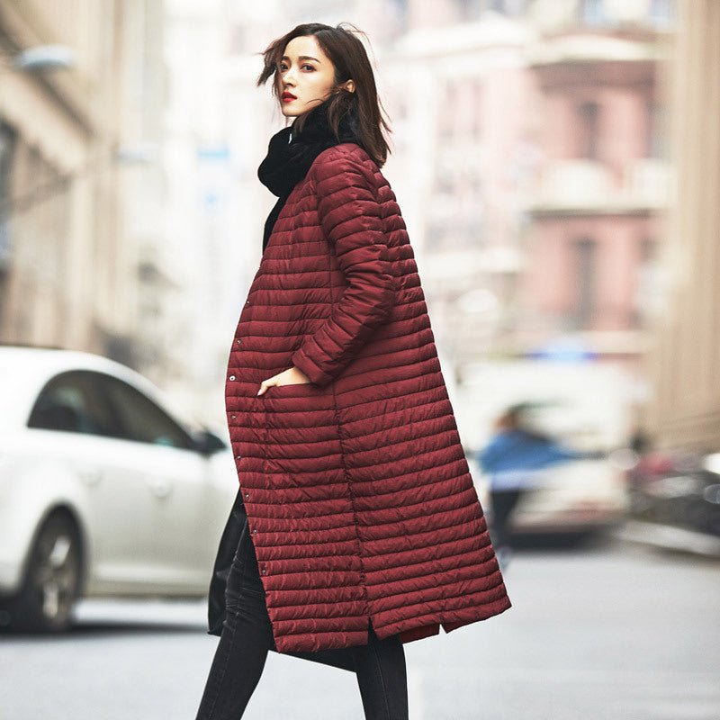 Lightweight Single-Breasted Down Jacket - True Garment
