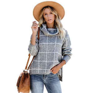 Plaid Street Knit Sweater - True Garment