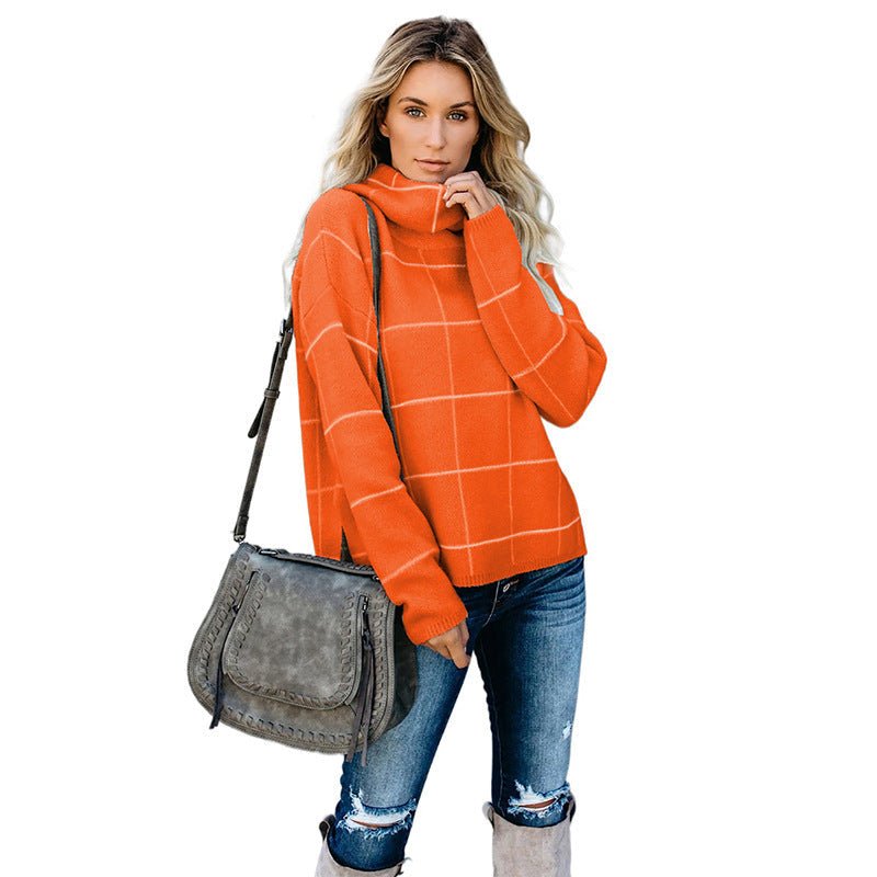Plaid Street Knit Sweater - True Garment