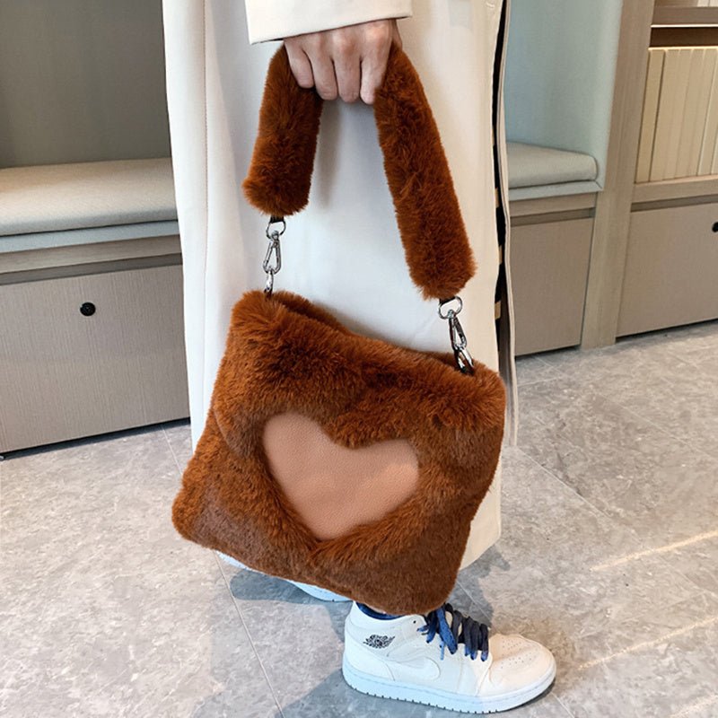 Plush Love Shoulder Tote - True Garment
